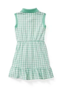 Toddler Girls Dress with Bow Tailed Scrunchie