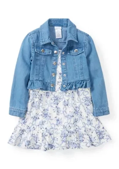 Toddler Girls 2 Piece Jacket Dress Set
