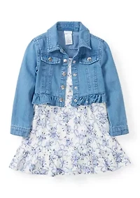 Toddler Girls 2 Piece Jacket Dress Set