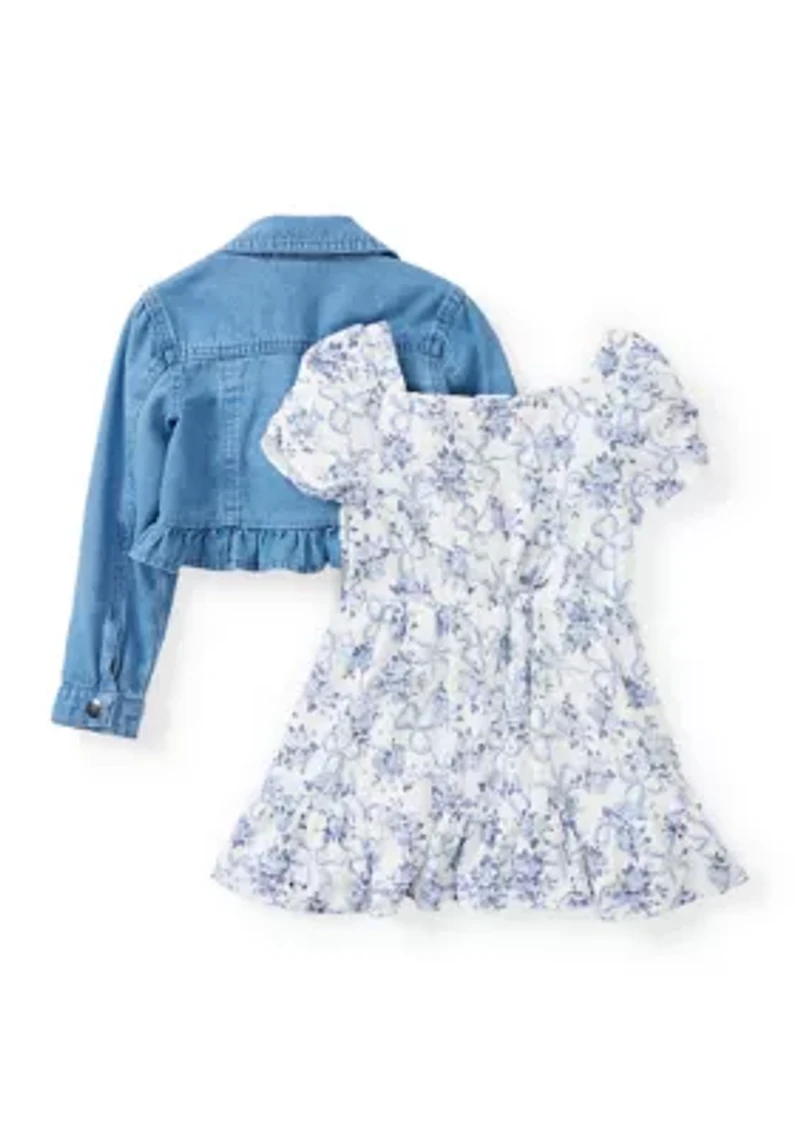 Toddler Girls 2 Piece Jacket Dress Set