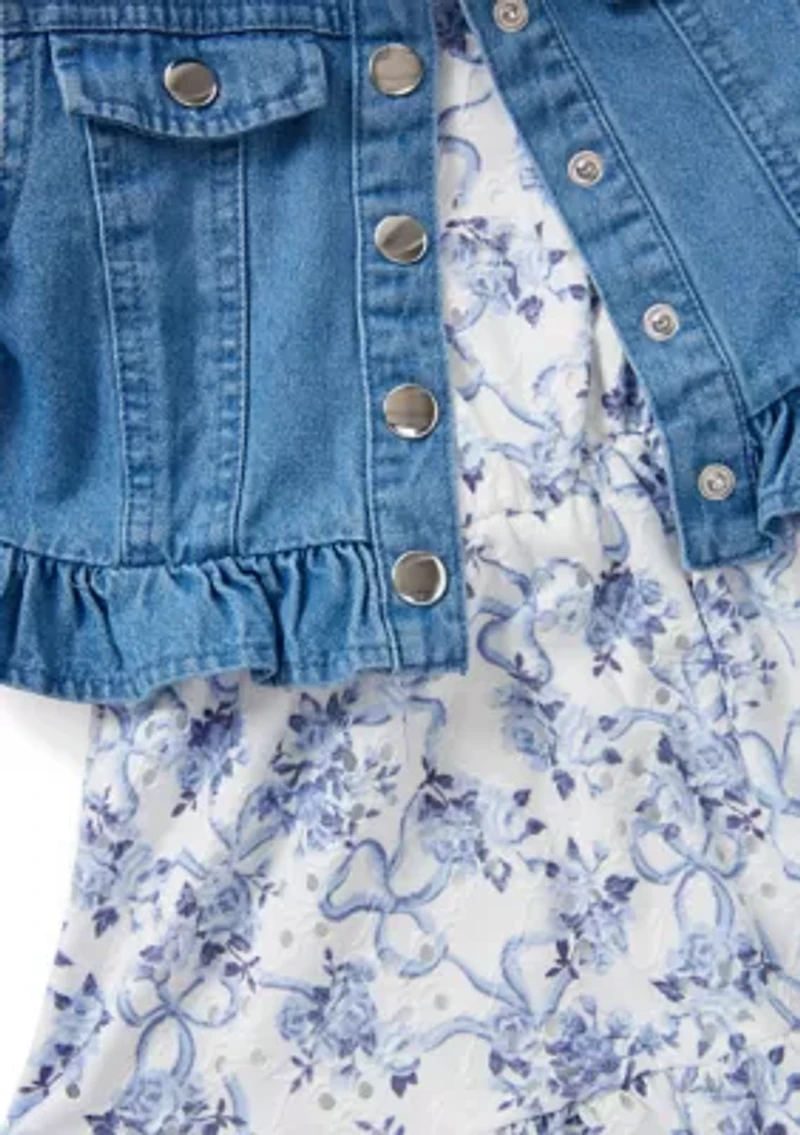 Toddler Girls 2 Piece Jacket Dress Set