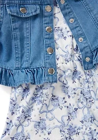Toddler Girls 2 Piece Jacket Dress Set