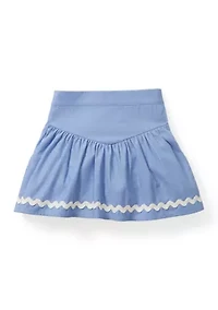 Toddler Girls Skort Top and Bow Hair Tie Set