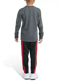 Baby Boys Two Piece Long Sleeve Sport Graphic T-Shirt & Pants Set