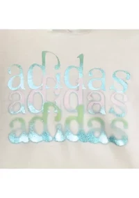 Girls 4-6x Two Piece Long Sleeve Hooded Heather T-Shirt and Printed Leggings Set