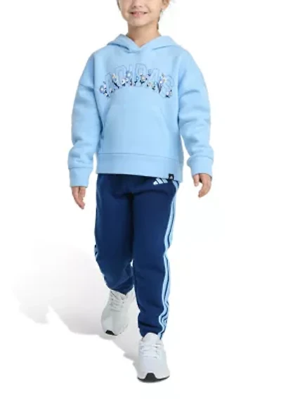Toddler Boys Two Piece Long Sleeve Hooded Pullover & Joggers Set