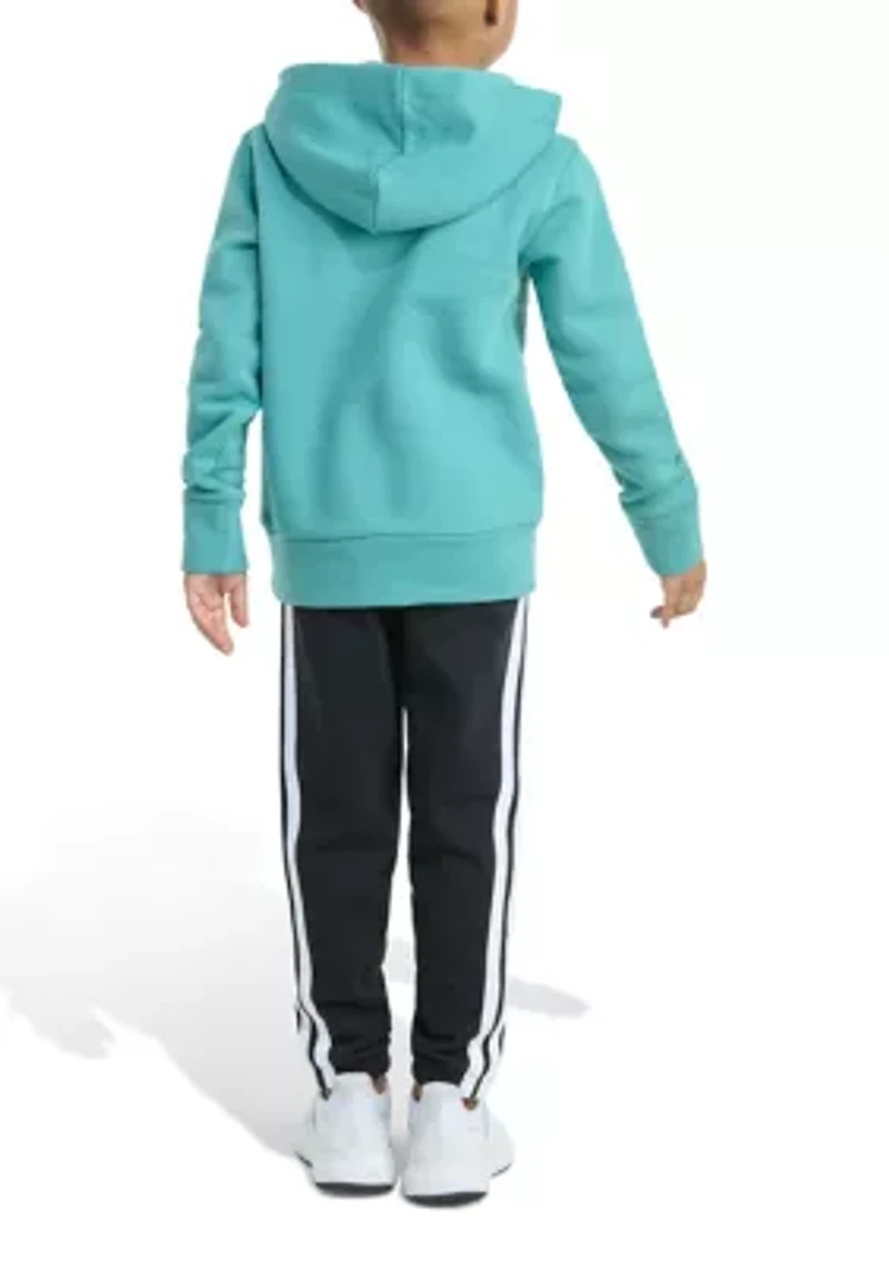 Toddler Boys Two Piece Long Sleeve Graphic Fleece Pullover & Joggers Set
