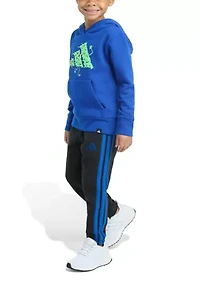Toddler Boys Two Piece Long Sleeve Graphic Fleece Pullover & Joggers Set