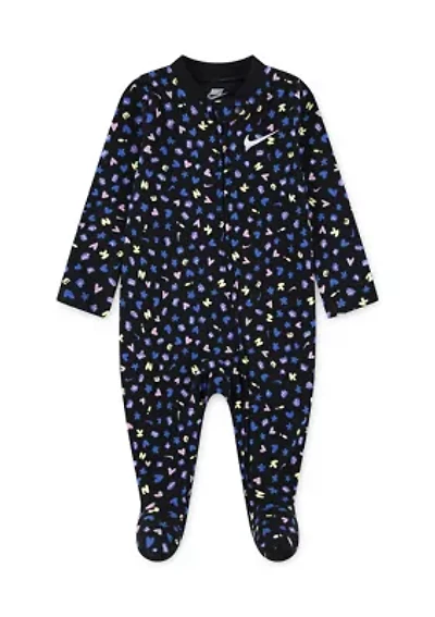 Baby Girls Essentials All Over Icon Print Coverall