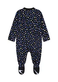 Baby Girls Essentials All Over Icon Print Coverall