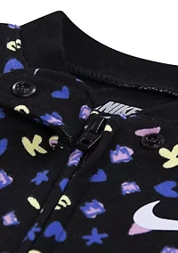 Baby Girls Essentials All Over Icon Print Coverall