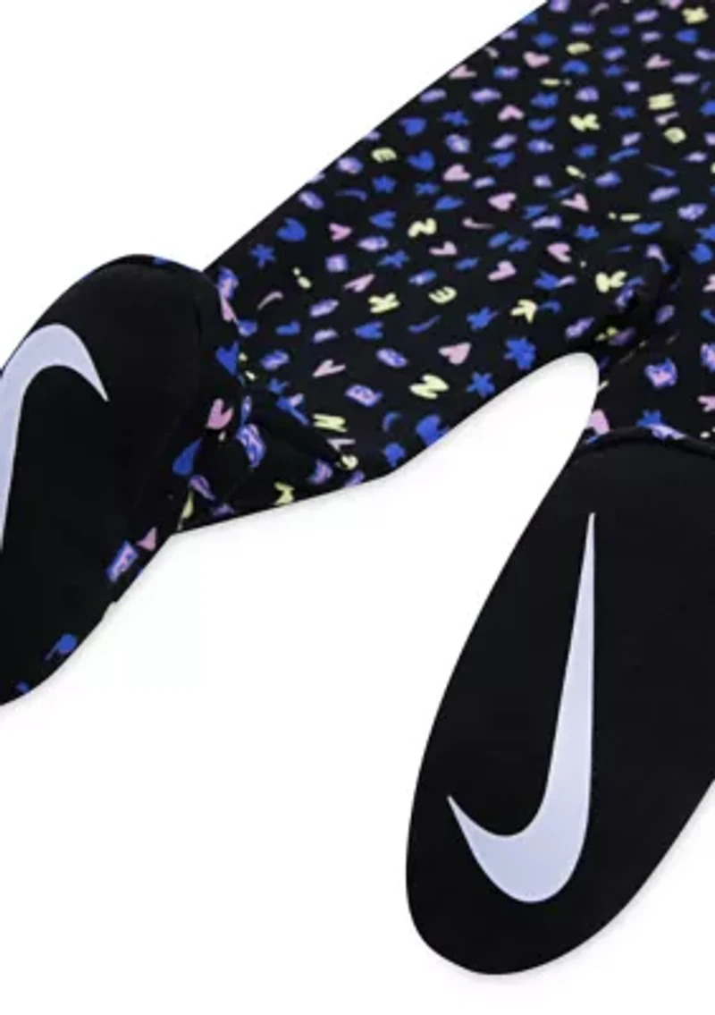 Baby Girls Essentials All Over Icon Print Coverall