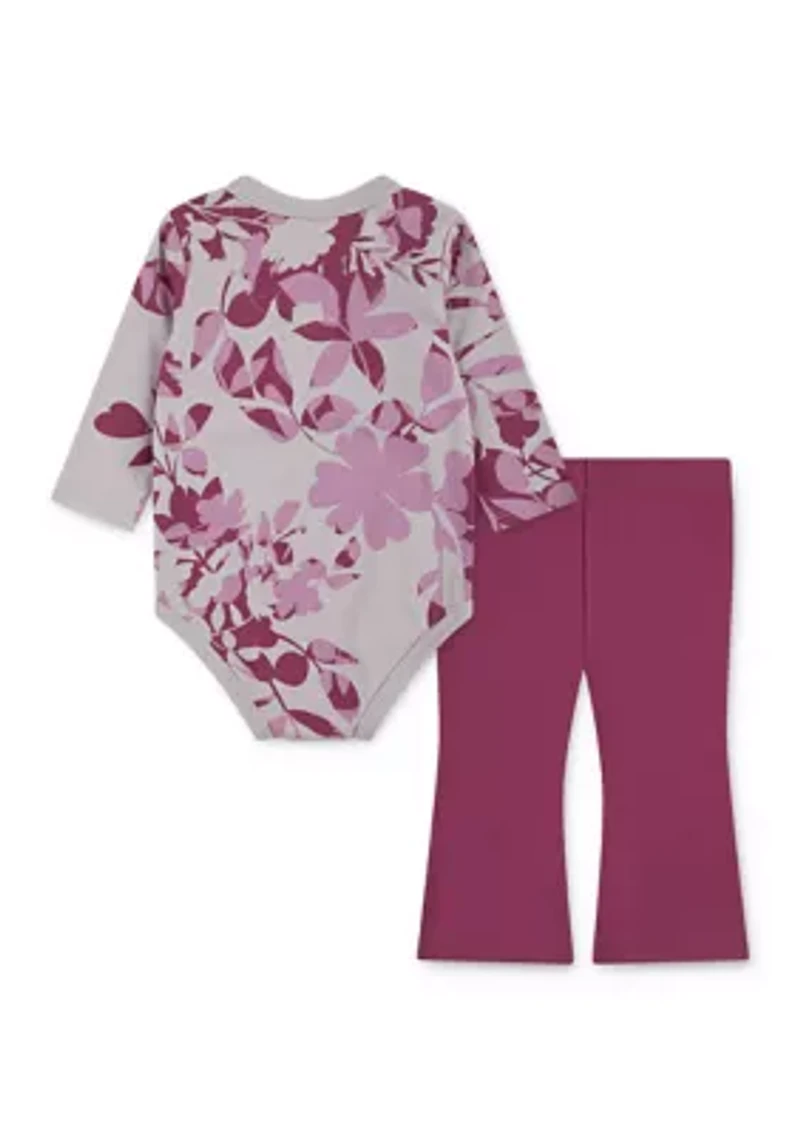 Baby Girls Body Suit and Flare Leggings Set