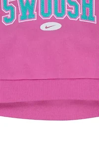 Baby Girls Swoosh Sweatshirt and Printed Leggings Set