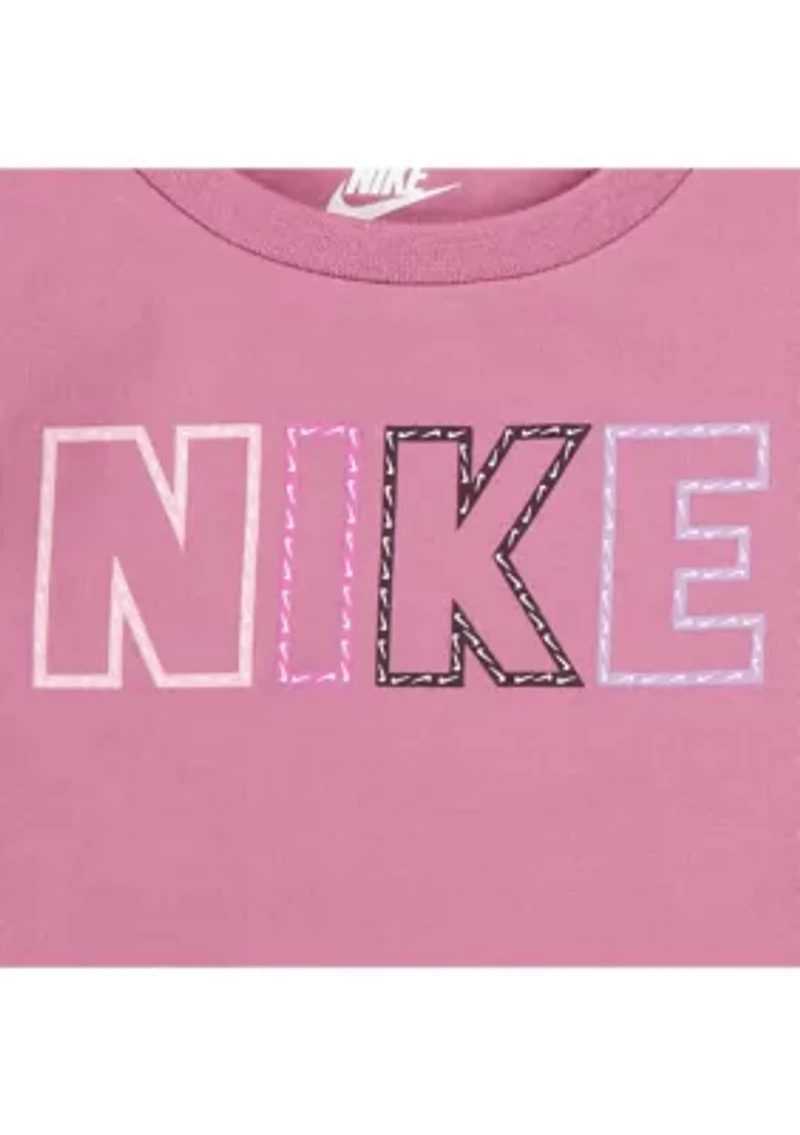 Baby Girls Femme Pop Graphic T-Shirt and Shorts Set