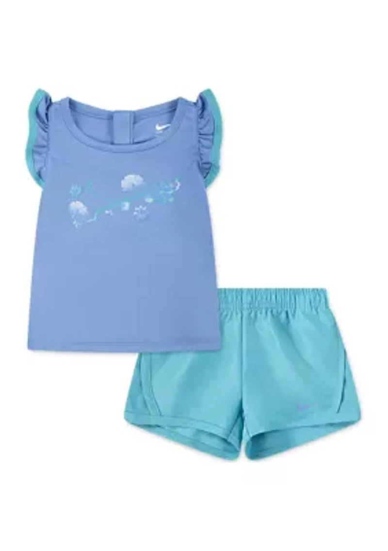 Baby Girls DriFit Interlocked Shirt Set