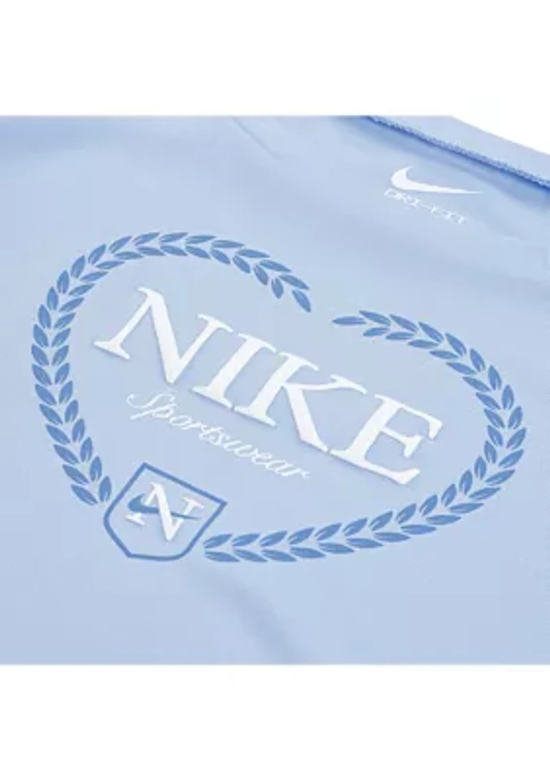 Baby Girls Interlock Dri Fit T-Shirt and Shorts Set