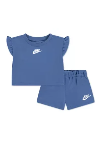 Baby Girls Shirt and Shorts Set