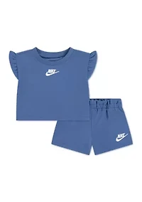 Baby Girls Shirt and Shorts Set
