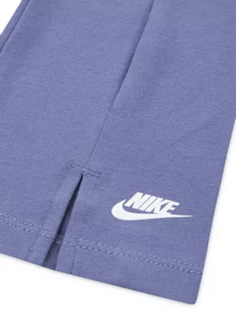 Baby Girls Floral Camo Printed Logo Sweatshirt and Flare Pants Set