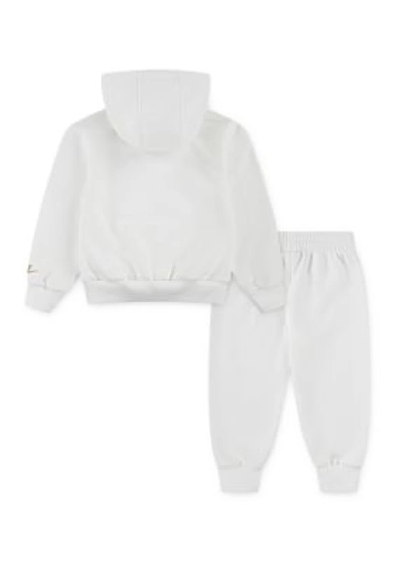 Baby Girls Floral Futura Logo Hoodie and Joggers Set