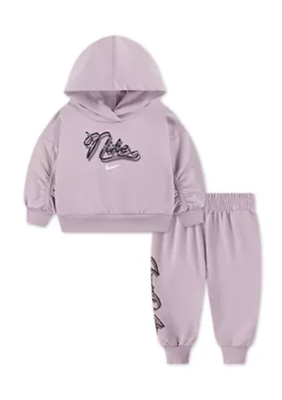 Baby Girls Swoosh Hoodie and Jogger Set