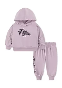 Baby Girls Swoosh Hoodie and Jogger Set