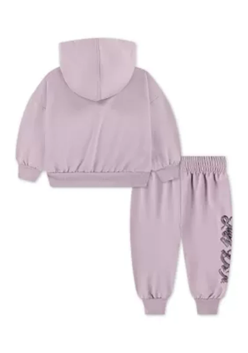 Baby Girls Swoosh Hoodie and Jogger Set