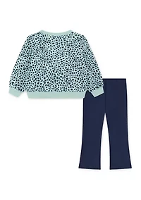 Baby Girls Crew Neck Sweatshirt and Leggings Set