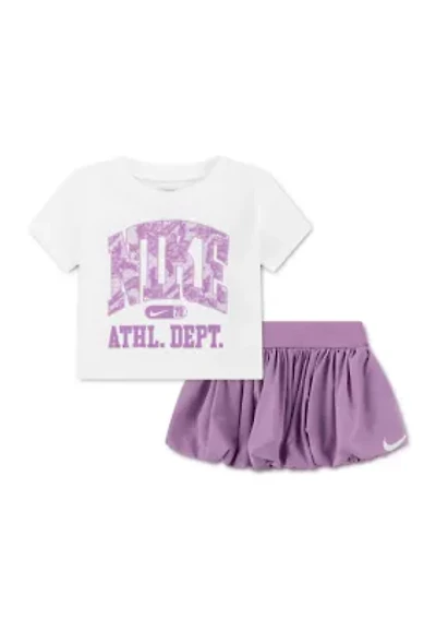 Baby Girls T-Shirt and Skort Set