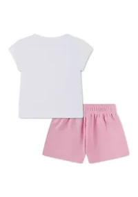 Baby Girls Swoosh T-Shirt and Shorts Set