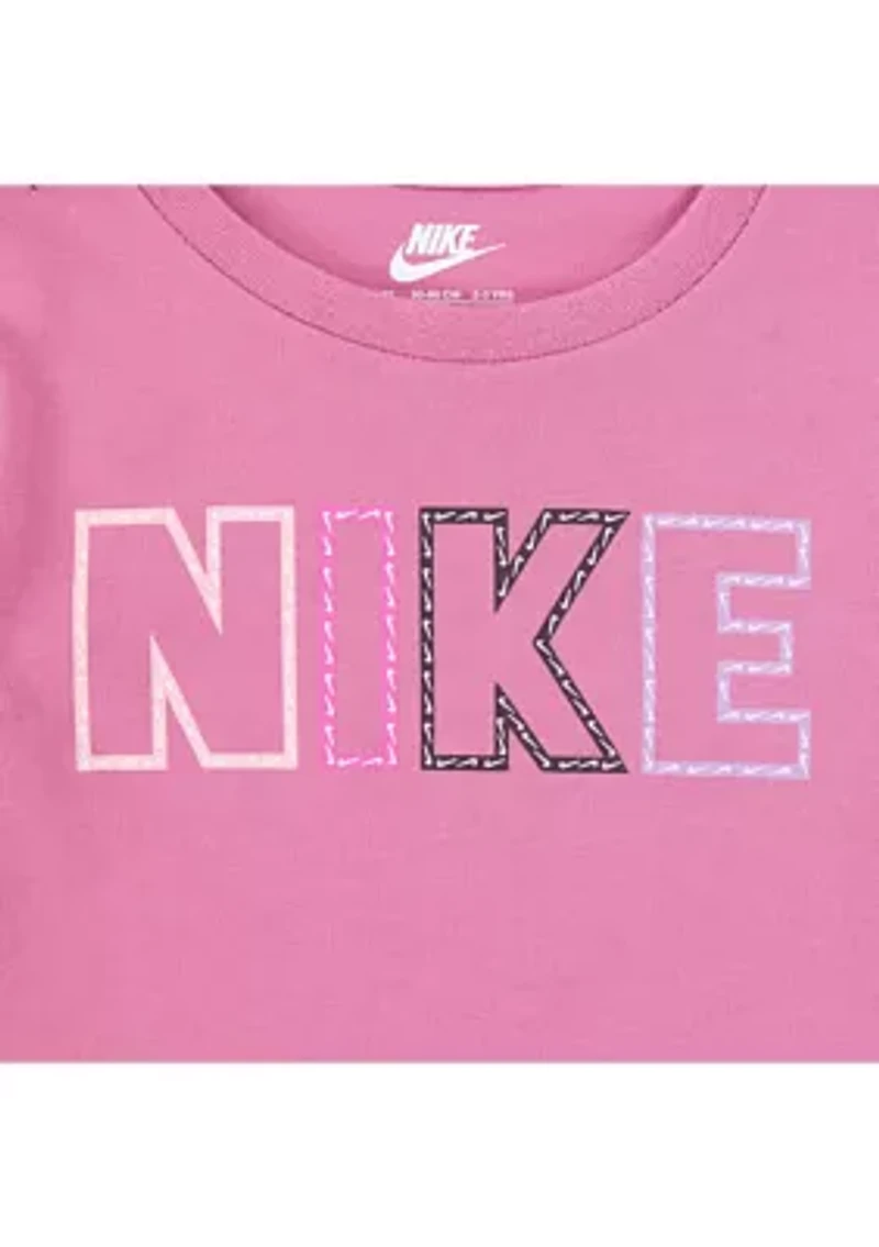 Toddler Girls Femme Pop Graphic T-Shirt and Shorts Set