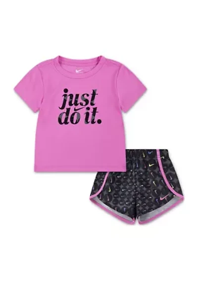 Toddler Girls Graphic T-Shirt and Shorts Set