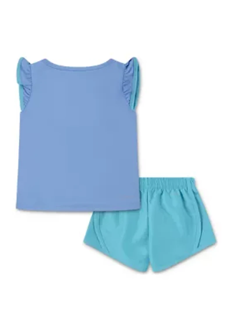 Toddler Girls Dri Fit Interlocked Shirt Set