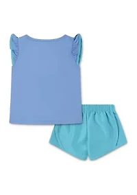 Toddler Girls Dri Fit Interlocked Shirt Set