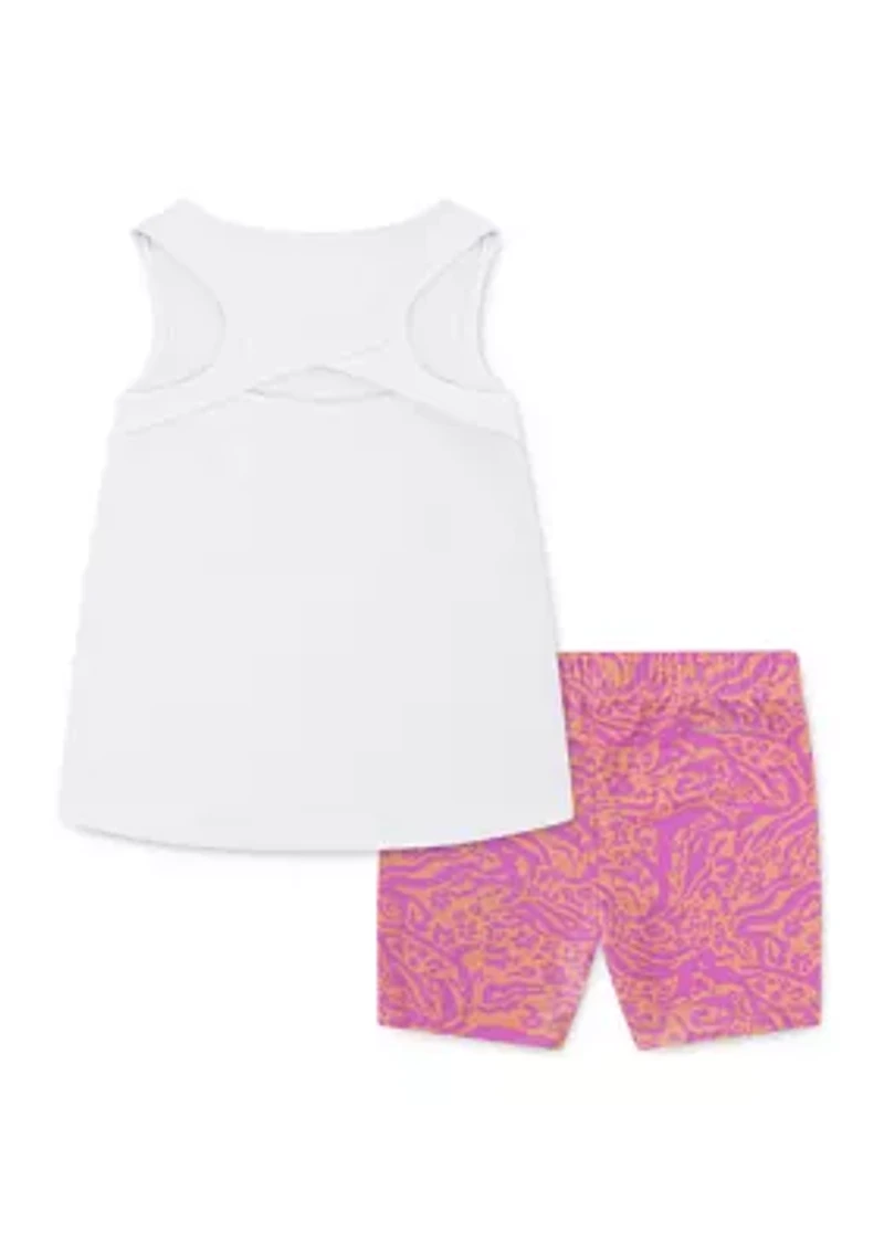 Toddler Girls Graphic Tank Set