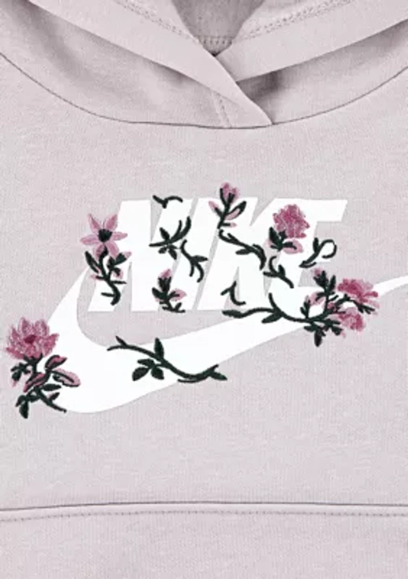 Toddler Girls Floral Futura Graphic Hoodie and Joggers Set