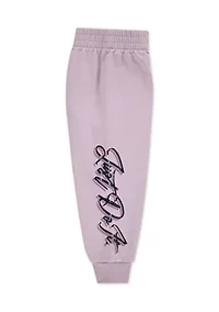 Toddler Girls Graphic Ruched Hoodie and Pants Set