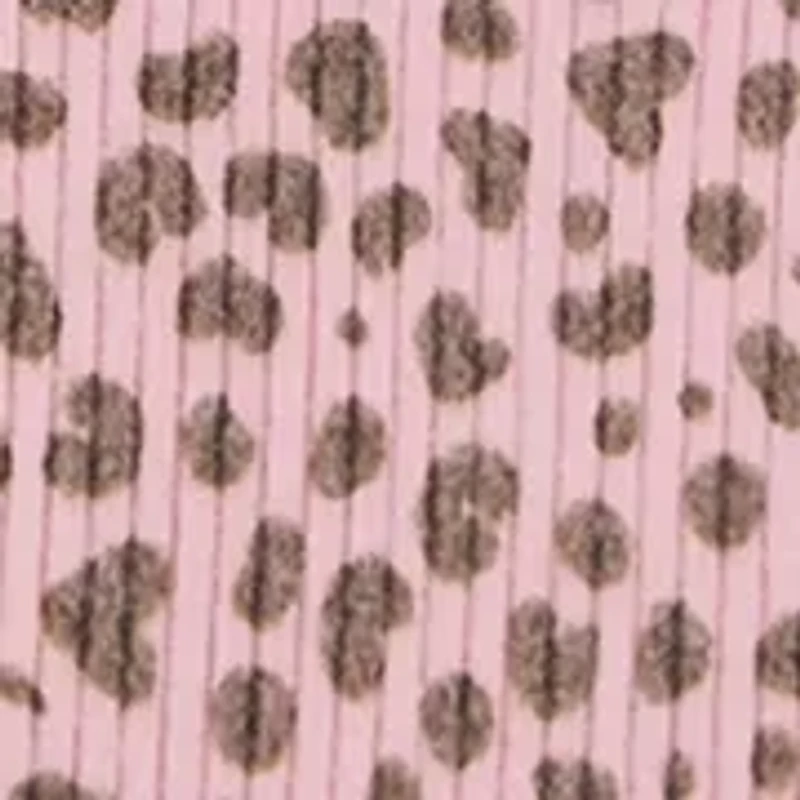 Toddler Girls Brushed Animal Print Ribbed Set