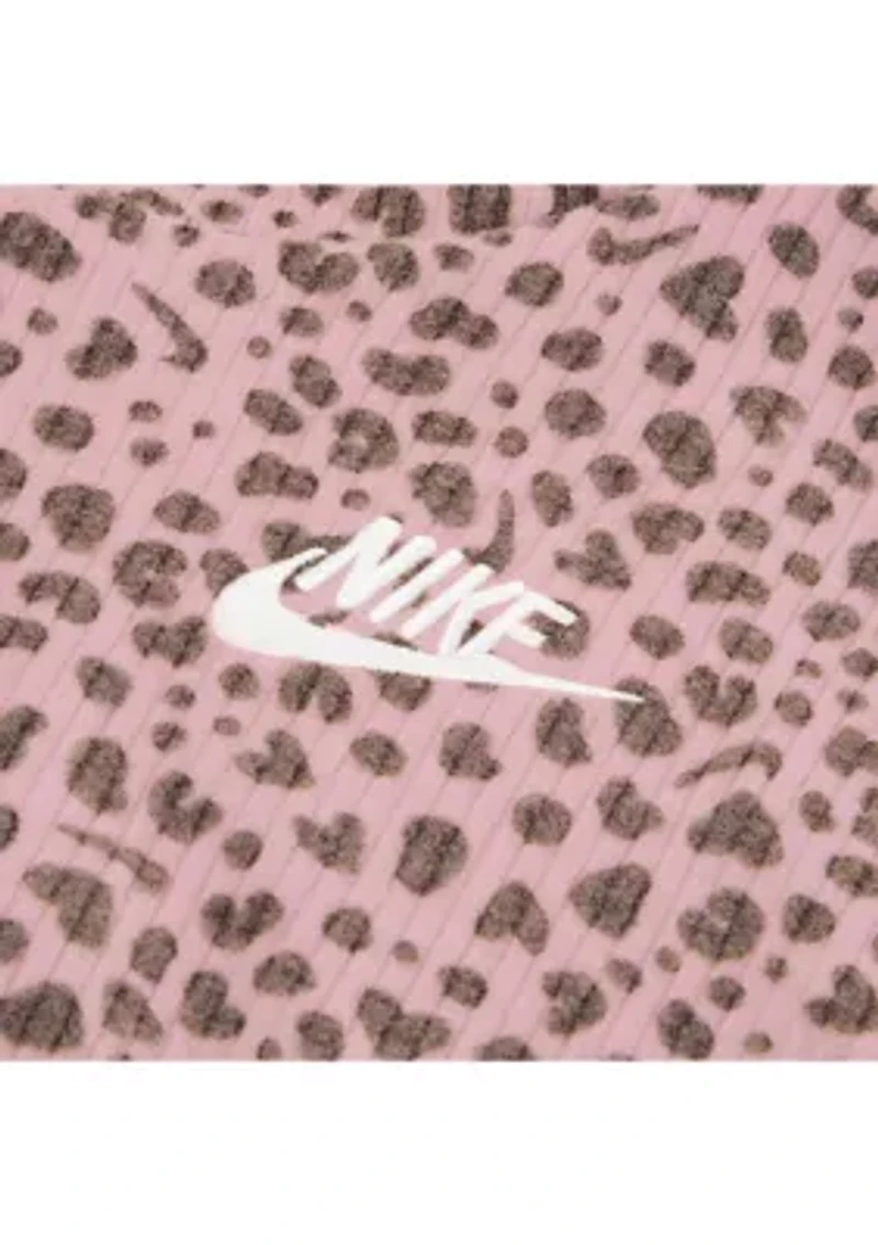 Toddler Girls Brushed Animal Print Ribbed Set