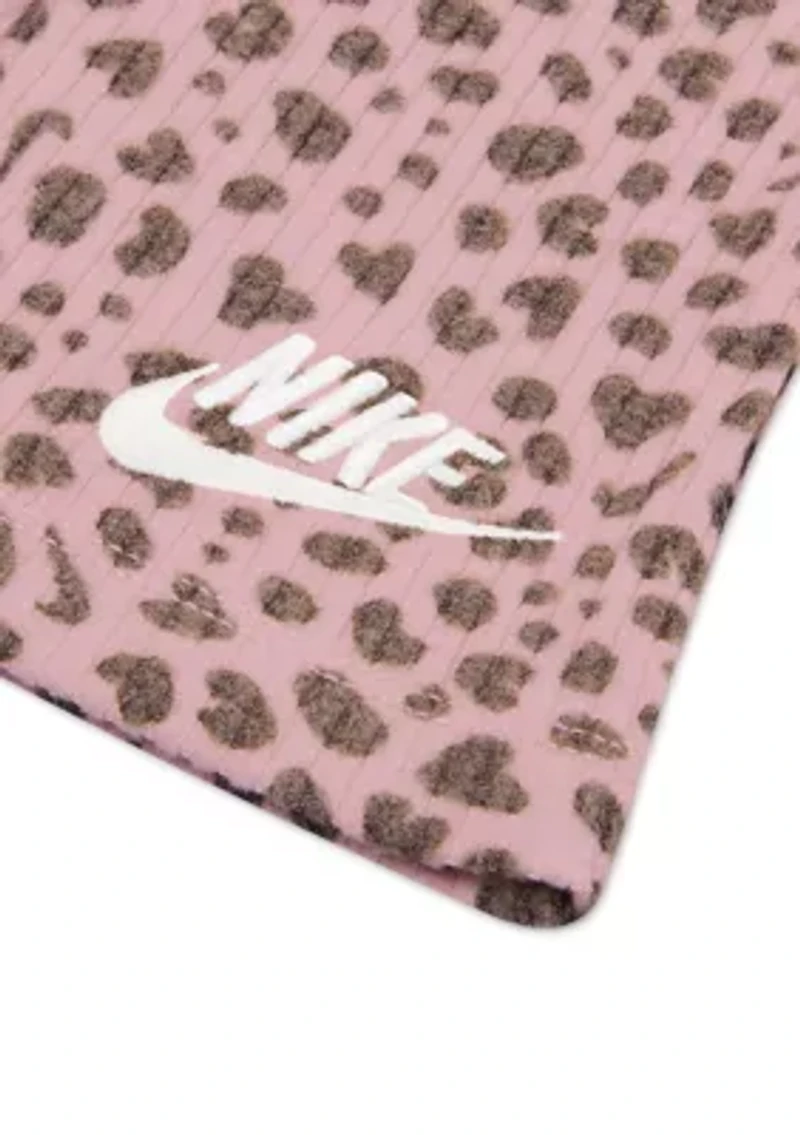 Toddler Girls Brushed Animal Print Ribbed Set