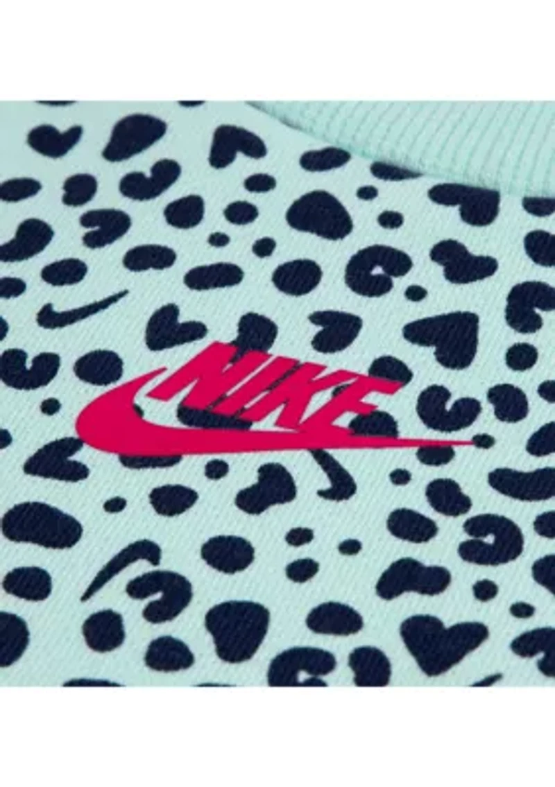 Toddler Girls Crew Neck and Leggings Set