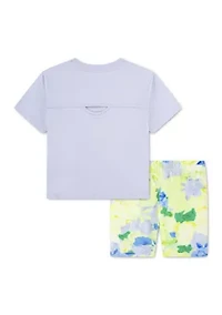 Toddler Girls T-Shirt and Biker Shorts Set