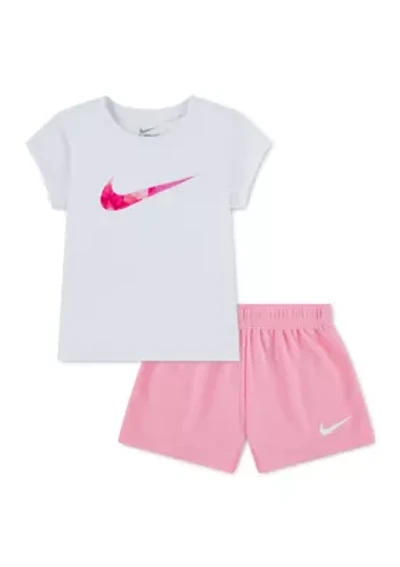 Toddler Girls Swoosh T-Shirt and Shorts Set