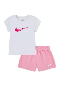 Toddler Girls Swoosh T-Shirt and Shorts Set