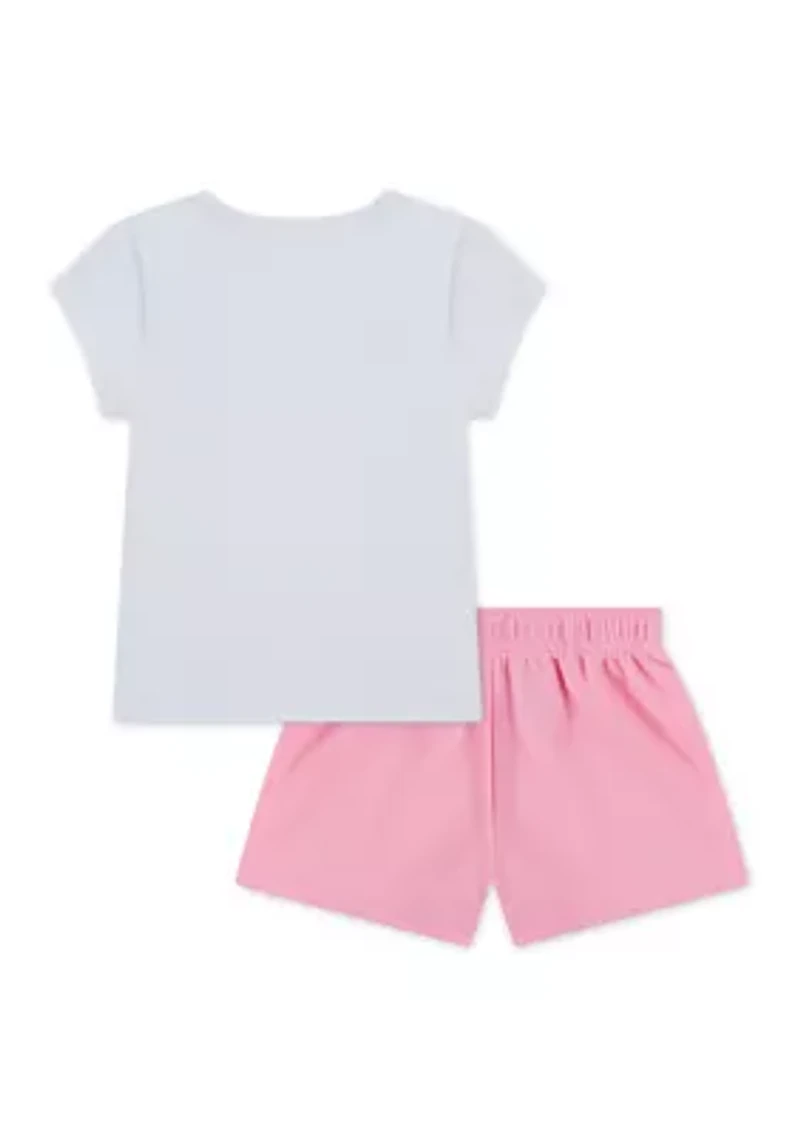 Toddler Girls Swoosh T-Shirt and Shorts Set