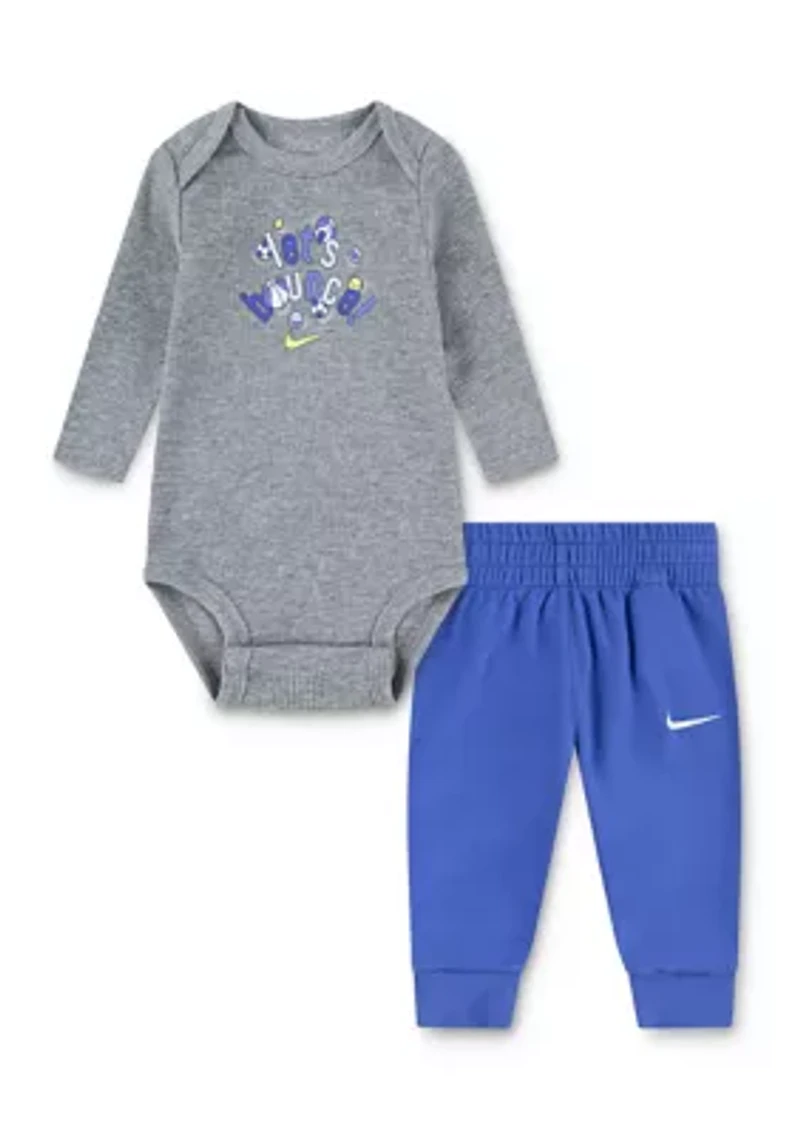Baby Boys Graphic Bodysuit and Joggers Set
