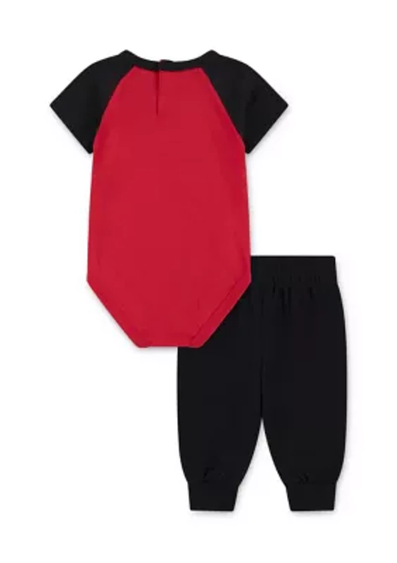 Baby Boys Creeper Jogger Baseball Set