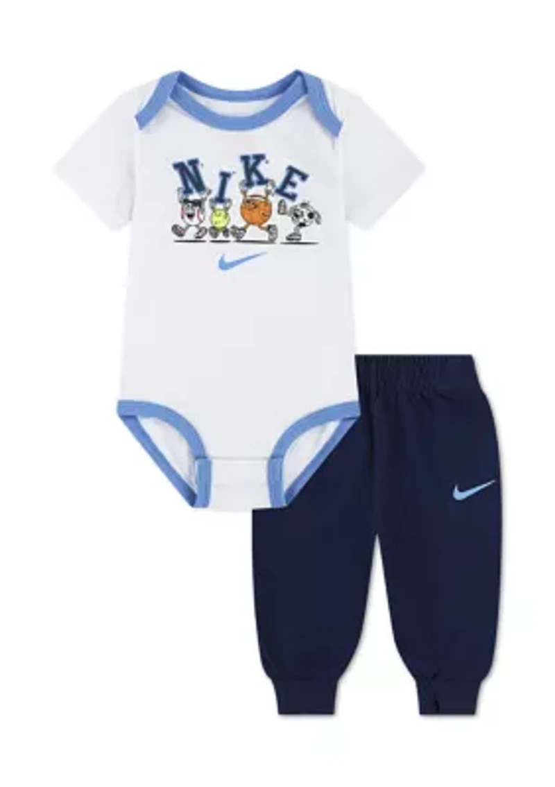 Baby Boys Creeper Jogger Sports Set