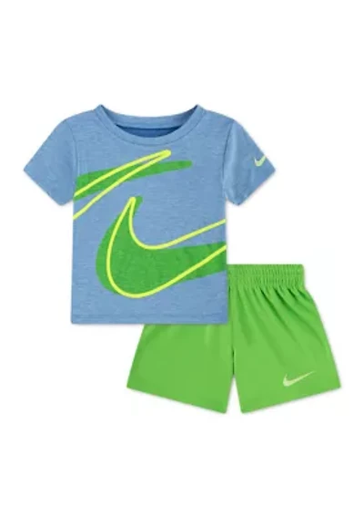 Baby Boys Dropset Graphic T-Shirt and Shorts Set